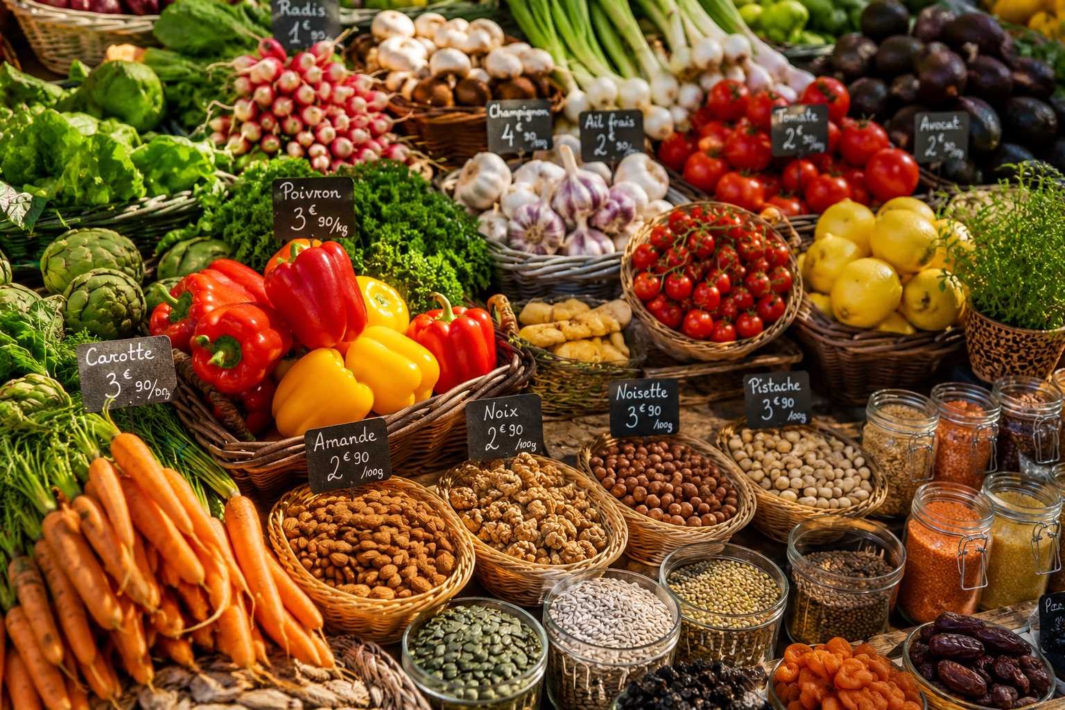 Légumes colorés